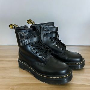 Doc Marten 1460 Smooth Leather Buckle Boots (WORN ONCE)